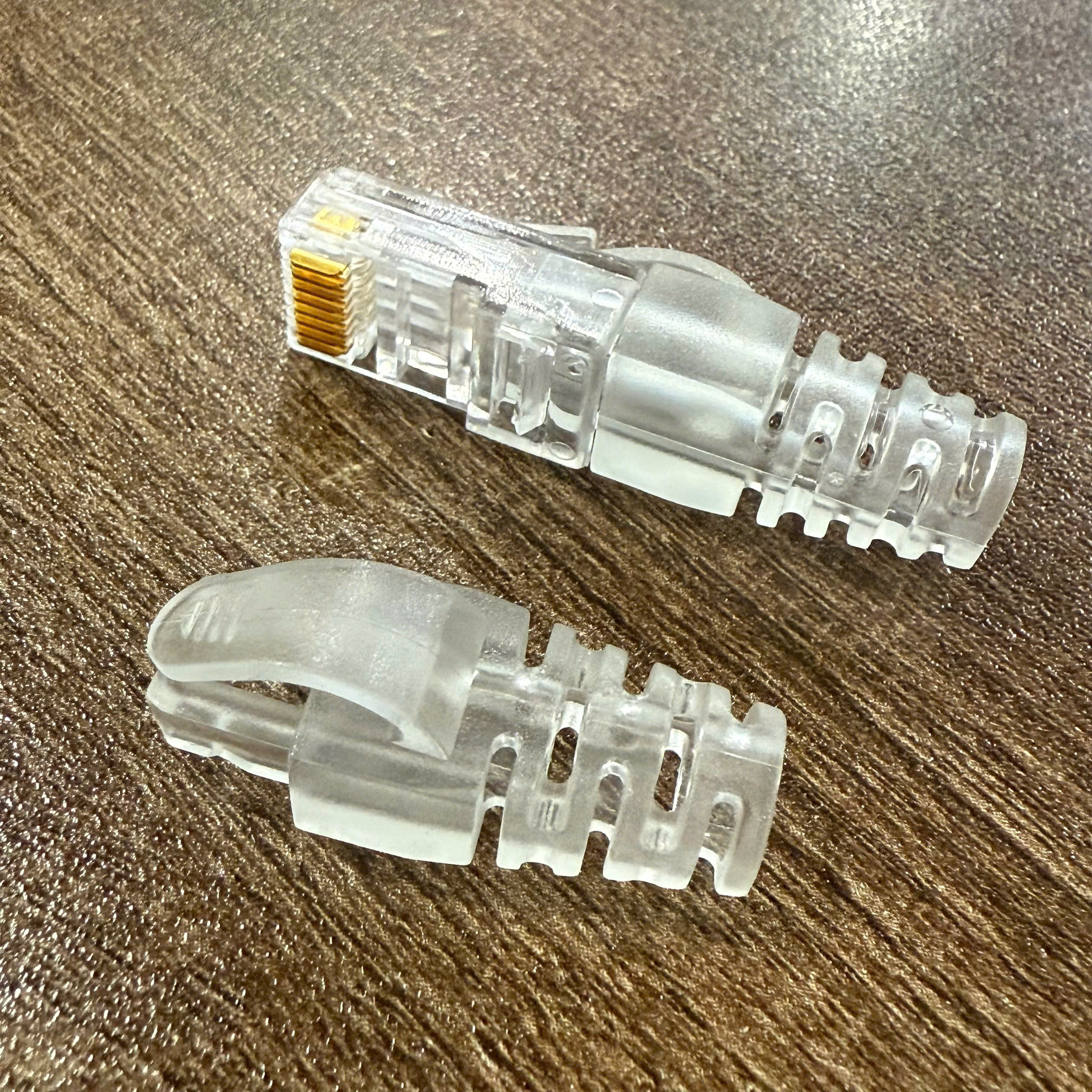 ĐẦU CHỤP MẠNG CAT5E, CAT6 lẫy gài crytal  ACT-04566CR